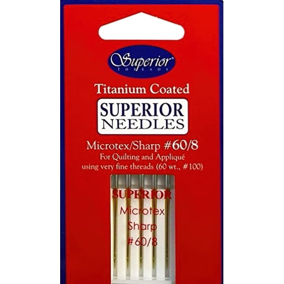 Superior Microtex Topstitch Needles Size 60/8 5ct