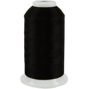 Superior Threads So Fine 3-Ply 50 Weight Polyester Sewing Thread Cone - 3280 Yards Black