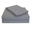 thumbnail image 1 of Superior Tierney Cotton Percale Deep Pocket Sheet Set, Full, Gray, 1 of 6