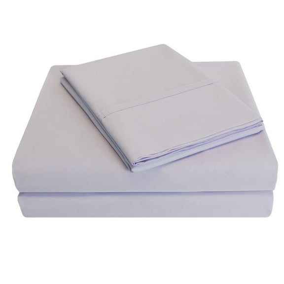Superior Tierney Cotton Percale Deep Pocket Sheet Set, Full, Lilac