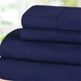 thumbnail image 1 of Superior Tierney Cotton Percale Deep Pocket Sheet Set, Twin XL, Crown Blue, 1 of 9