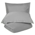 thumbnail image 1 of Superior Tierney Cotton Percale Duvet Cover Set, King/California King, Smoked Pearl, 1 of 9