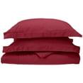 thumbnail image 1 of Superior Tierney Cotton Percale Duvet Cover Set, Twin, Burgundy, 1 of 6