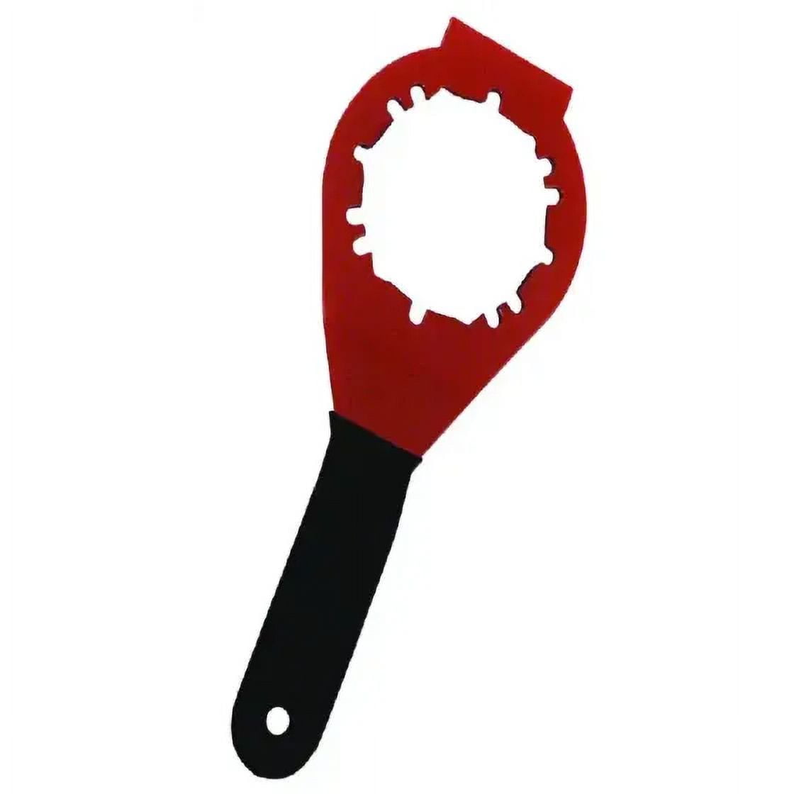 Red and Black Universal Sink Drain Wrench Tool