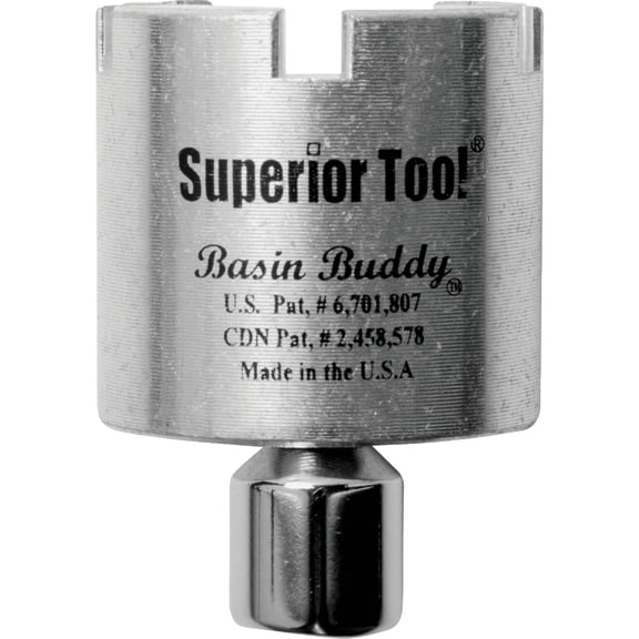 Superior Tool Basin Buddy Faucet Nut Wrench 03825 - Grips Metal, PVC, Plastic Nuts