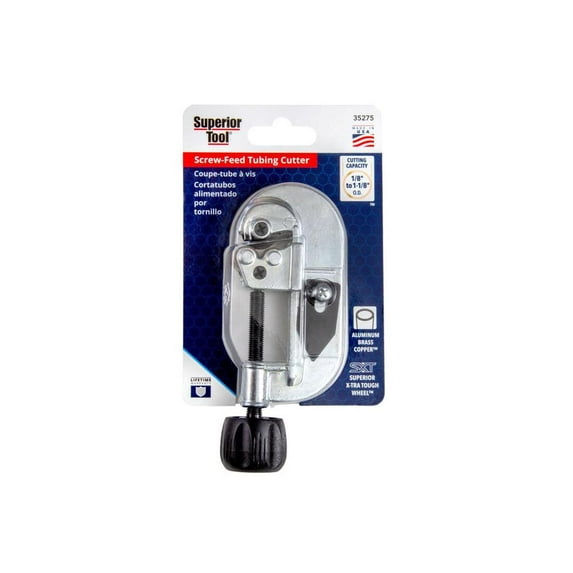 Superior Tool 1-1/8 in. Pipe Cutter Black/Silver