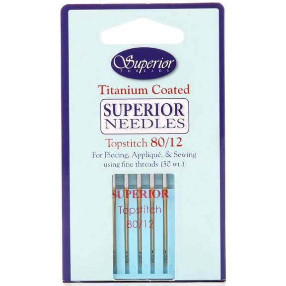 Superior Topstitch Machine Needles Size 80/12 5ct