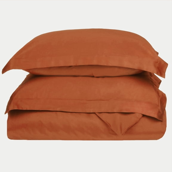 Superior Traditional Pumpkin Egyptian Cotton Duvet Set, Full/Queen, Solid Print