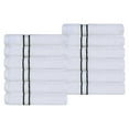 thumbnail image 1 of Superior Turkish Cotton 12-Piece Teal Washcloth/Face Towel Set, 1 of 4
