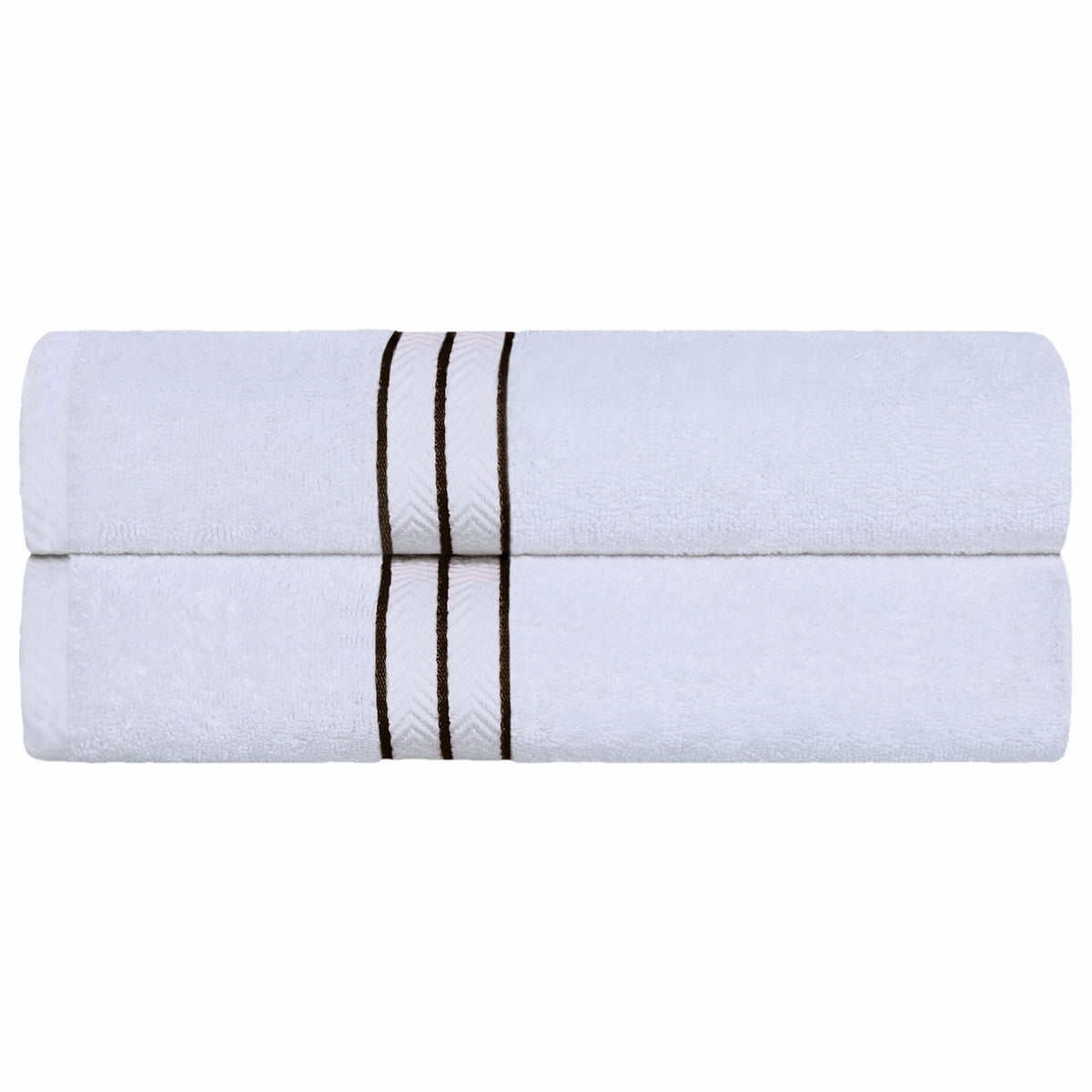 Oversized Chocolate Turkish Cotton 2-Piece Bath Sheet Set