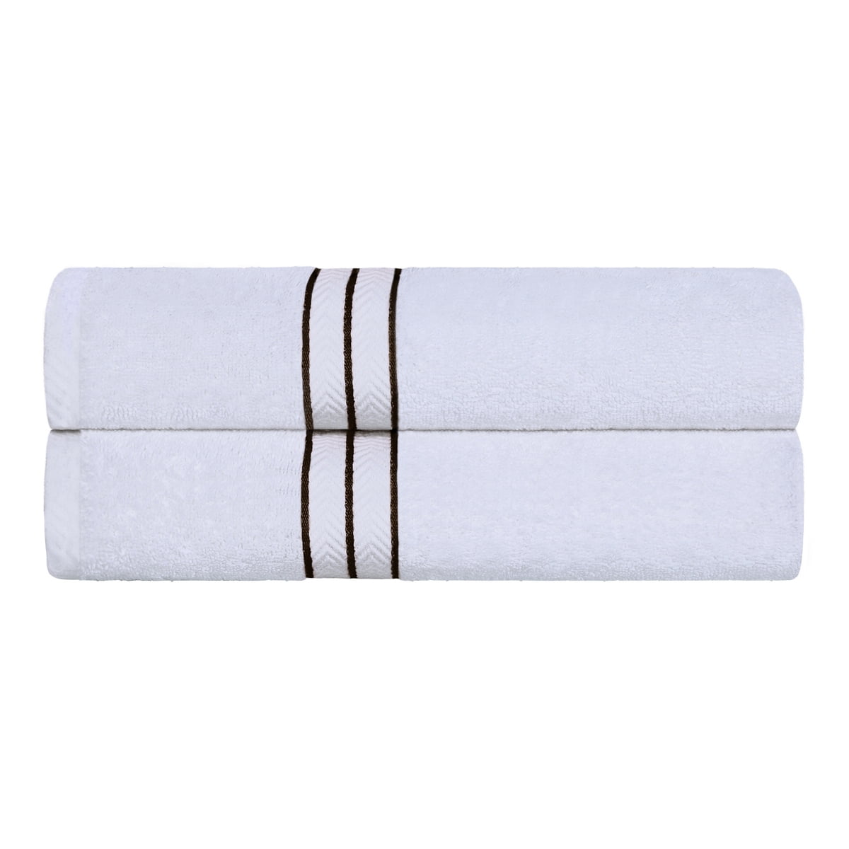 Superior Turkish Cotton Ultra-Plush 2-Piece Chocolate Bath Towel Set
