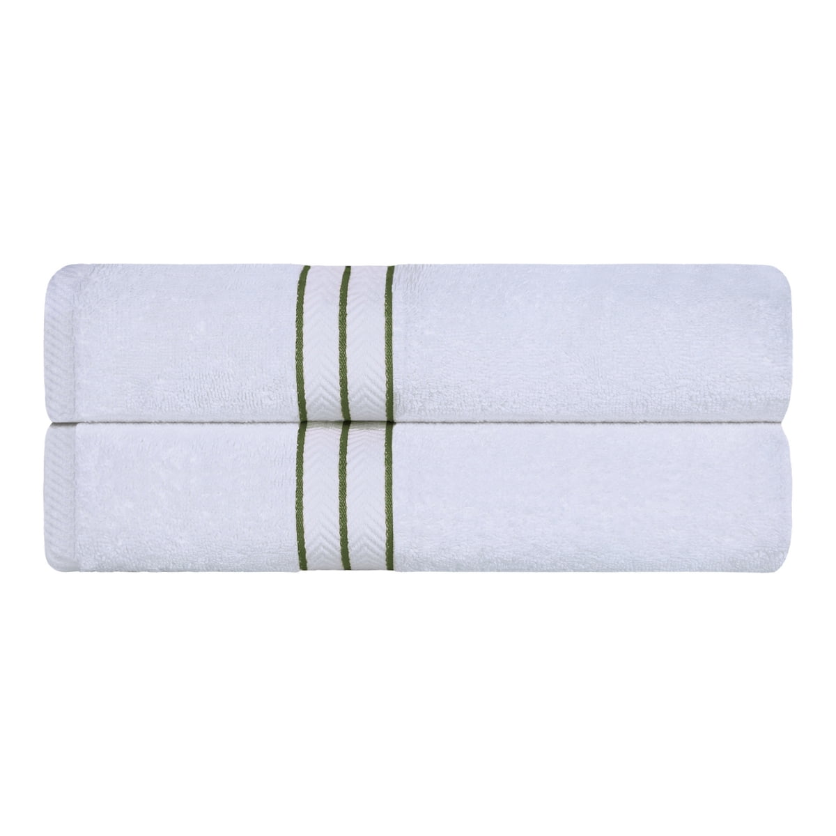 Superior Turkish Cotton Ultra-Plush 2-Piece Forest Green Bath Towel Set