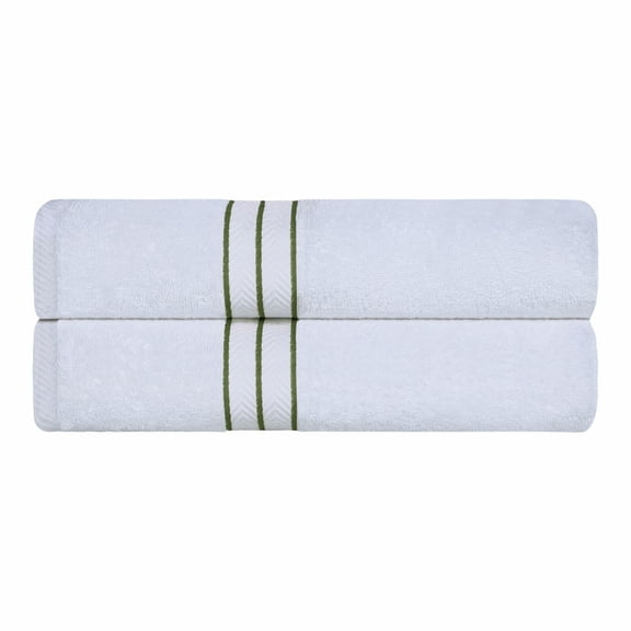 Superior Turkish Cotton Ultra-Plush 2-Piece Forest Green Bath Towel Set