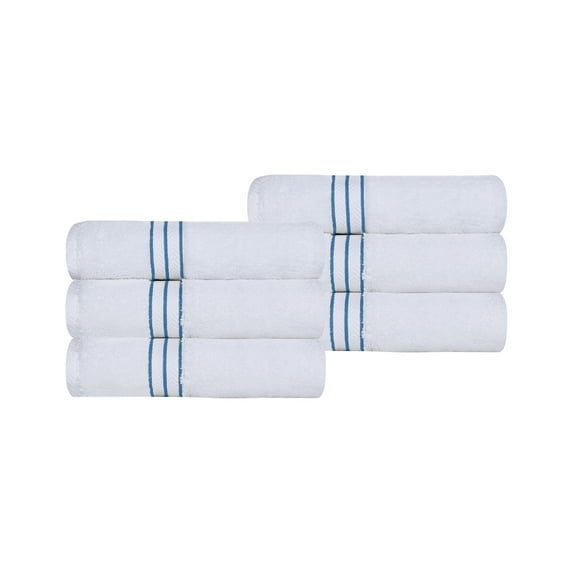 Superior Turkish Cotton Ultra-Plush 6-Piece Light Blue Hand Towel Set
