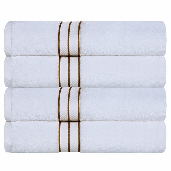 Superior Turkish Cotton Ultra-Plush Bath Towel Set of 4, Toast