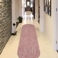 thumbnail image 1 of Superior Two-Toned Braided Indoor/ Outdoor Area Rug, Brick/ White, 2' x 8', 1 of 6