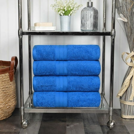 Superior Atlas Cotton Heavyweight 4 Piece Towel Set, Allure
