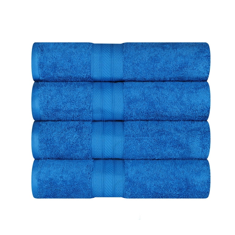 Superior 4-Piece Cotton Towel Set, Includes 4 Bath Towels for Bathroom,  Guest Room, Shower, Pool, Quick Dry, Ribbed, Ultra-Absorbent, Daily Use  Home