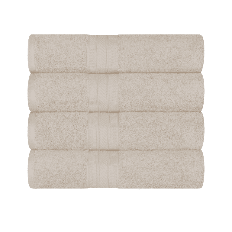 Superior Absorbent 4-Piece Cotton Bath Towel Set