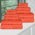 thumbnail image 1 of Superior Ultra Soft Cotton Solid 12-Piece Towel Sets, Tangerine, 1 of 8
