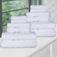 thumbnail image 1 of Superior Ultra Soft Cotton Solid 12-Piece Towel Sets, White, 1 of 8