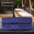 thumbnail image 1 of Superior Ultra-Soft Cotton Solid Bath Sheets, Set of 2, Navy Blue, 1 of 8