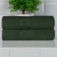 thumbnail image 1 of Superior Ultra Soft Cotton Solid 2-Piece Bath Towel Sets, Forest Green, 1 of 8