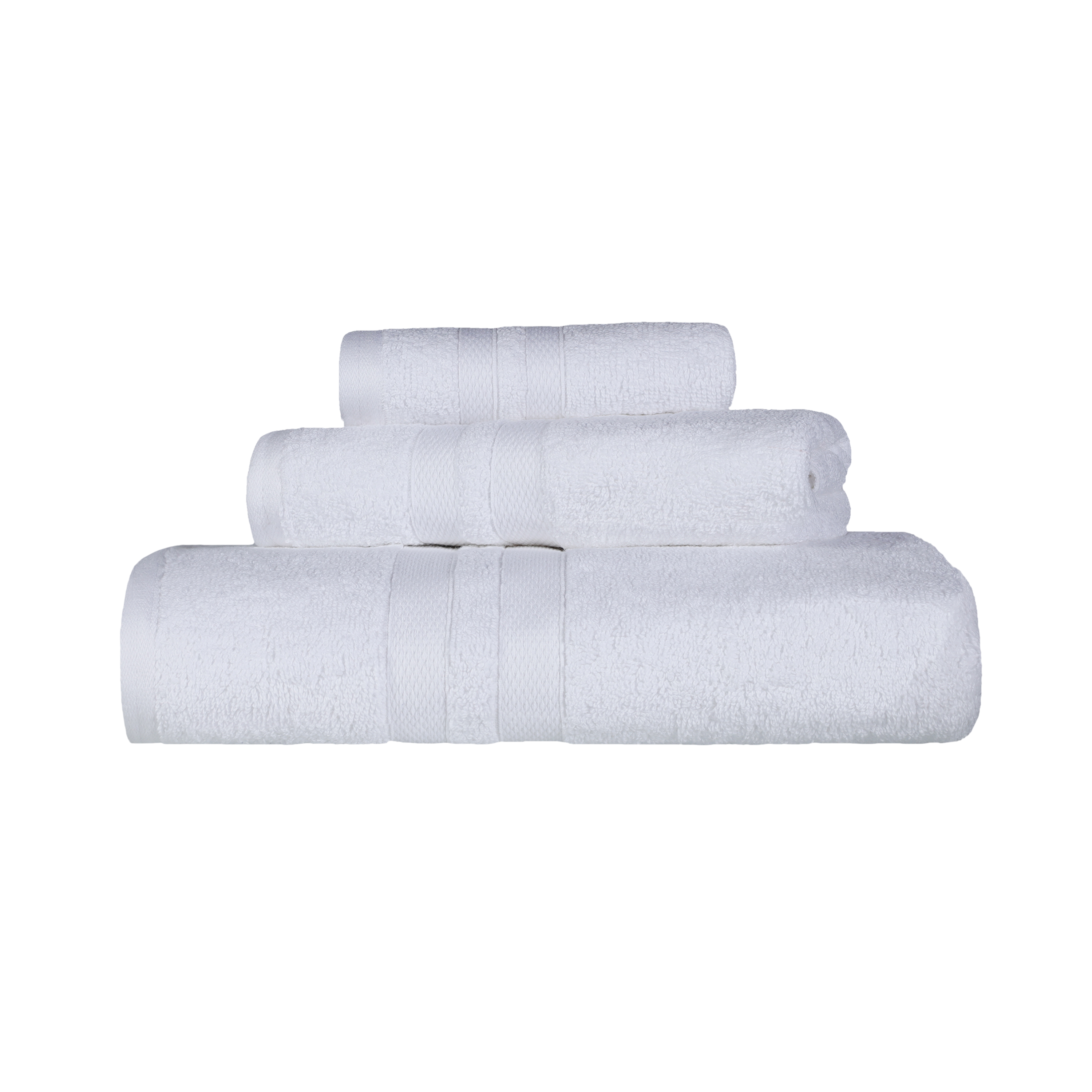 Superior 6pc Soft Zero Twist Cotton Ribbed Plush Hand Towels 