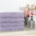 thumbnail image 1 of Superior Ultra Soft Cotton Solid 4-Piece Bath Towel Sets, Wisteria, 1 of 8