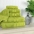 thumbnail image 1 of Superior Ultra Soft Cotton Solid 6-Piece Towel Sets, Celery, 1 of 9