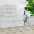 thumbnail image 1 of Superior Ultra Soft Cotton Solid 8-Piece Towel Sets, Silver, 1 of 8