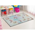 thumbnail image 1 of Superior Unicorn Non-Slip Washable Indoor Play Rug, 2' x 3', Turquoise, 1 of 10