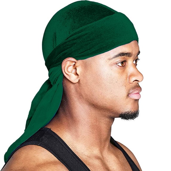 Superior Velvet Durag - Soft Velvet Durags for Men & Women, Long Double Wide Straps, Silky Durag Liner, Triple Stitched,One Size
