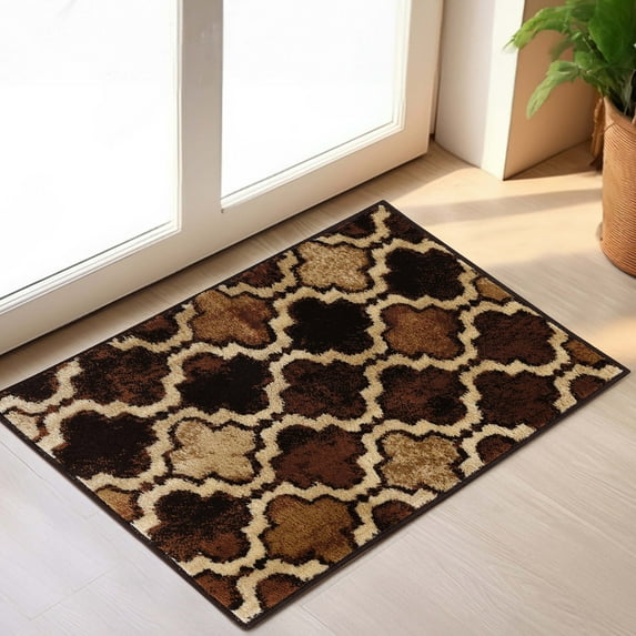 Superior Viking Trellis Indoor Large Area Rug, 2' x 3', Coffee