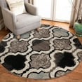 thumbnail image 1 of Superior Viking Trellis Indoor Large Area Rug, 5' Round, Ivory, 1 of 7