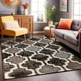 thumbnail image 1 of Superior Viking Trellis Indoor Large Area Rug, 5' x 8', Chocolate, 1 of 8
