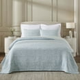 thumbnail image 1 of Superior Vineyard Cotton Blend Matelasse Coverlet, King, Sky Blue, 1 of 9