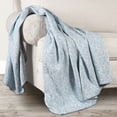 thumbnail image 1 of Superior Vineyard Cotton Blend Matelasse Coverlet, Throw (Non-Standard), Sky Blue, 1 of 5