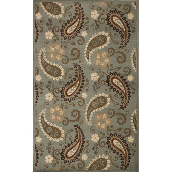 Superior Vintage, Classic, Traditional Paisley Floral Area Rug, 8' x 10'