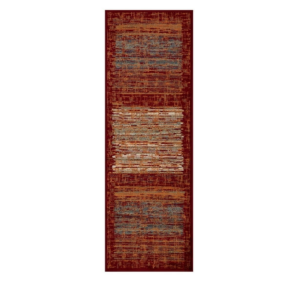 Superior Vista Artistic Vintage Indoor Runner Rug, 2' 7" x 8', Brown