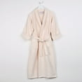 thumbnail image 1 of Superior Waffle Weave Cotton Unisex Adult Bath Robe, Cream, Medium, 1 of 12