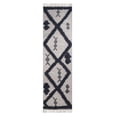 thumbnail image 1 of Superior Wakana Southwestern Wool Runner, 2’ 6" x 10', Charcoal, 1 of 5