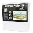 thumbnail image 1 of superior 100% waterproof hypoallergenic mattress protector pad, king, white, 1 of 5