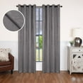 thumbnail image 1 of Superior Wave Blackout Grommet Curtains Panel Set, Silver, 52" x 63", 1 of 7