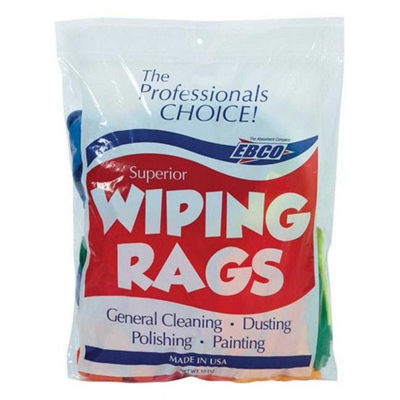 Superior Wiping Rags Wipeco Cotton Cleaning Cloth 18 in. W X 18 in. L 1