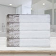 thumbnail image 1 of Superior Wisteria Floral Cotton Bath Towels, Set of 4, White, 1 of 8