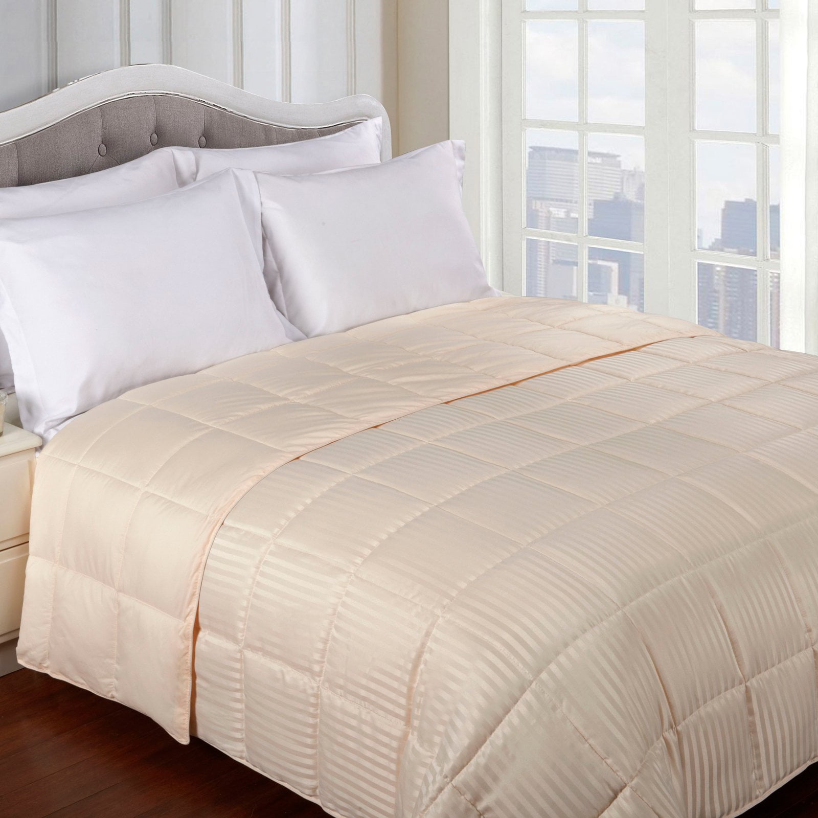 Superior Worcester Reversible Hypoallergenic Down Blanket, Full/Queen