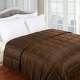 thumbnail image 1 of Superior Worcester Reversible Hypoallergenic Down Bed Blanket,Twin Chocolate, 1 of 3