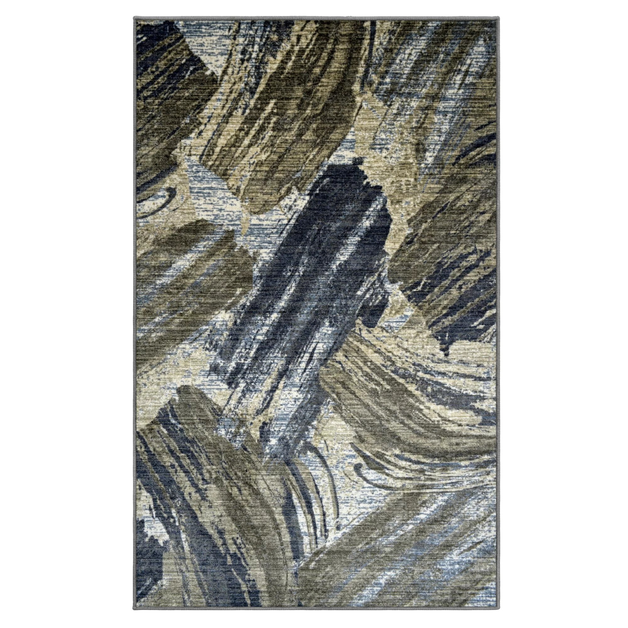 Superior Xander Abstract Indoor Area Rug, 5' x 8', Brown/ Beige