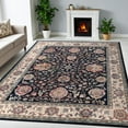 thumbnail image 1 of Superior Zadar Medallion Washable Indoor Area Rug, 2' x 15', Navy Blue/ Ivory, 1 of 8